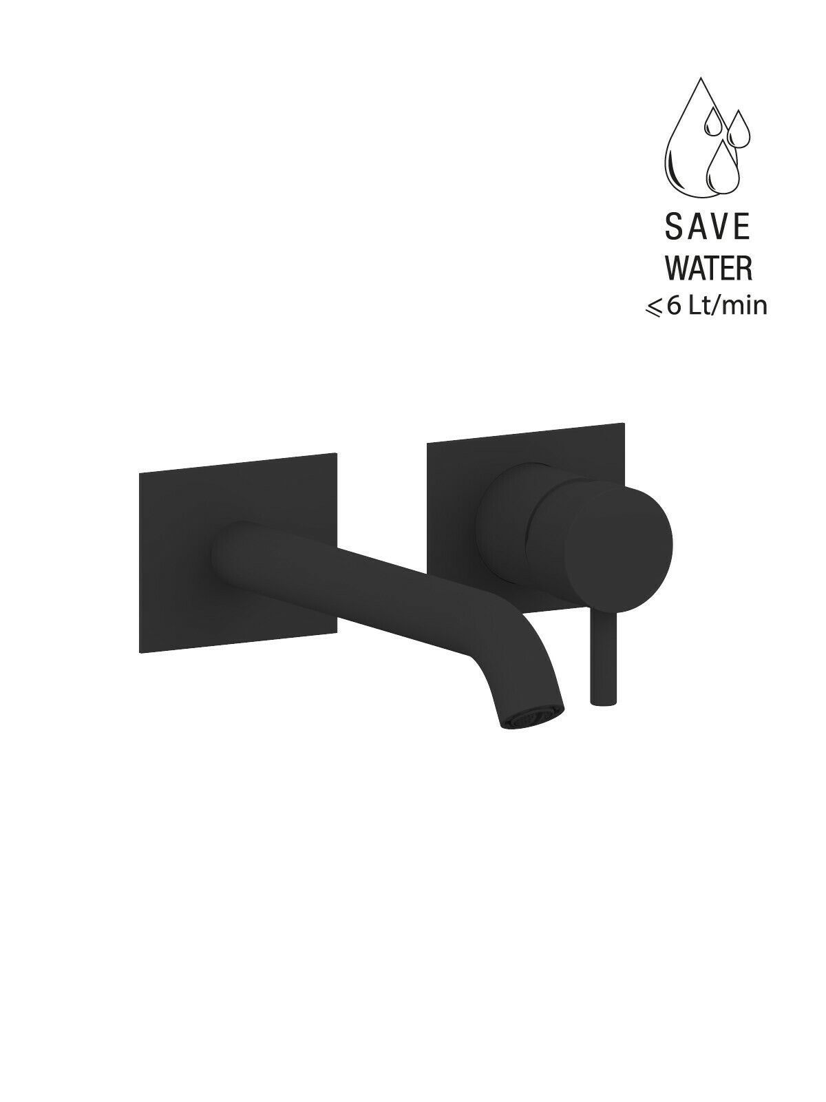 Настенный однорычажный смеситель для раковины с ограничителем расхода Rubinetterie Frattini Pepe XL ARCH-00098540 - Вид №31