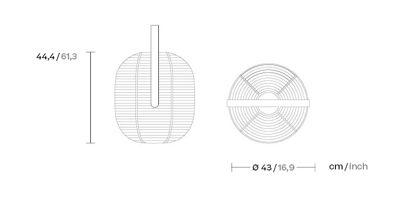 Фонарь из синтетического волокна Kettal ARCH-00049508 - Вид №5