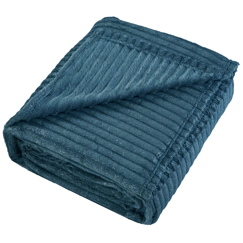 Плед Alitea 180x200 см велсофт цвет синий 89337505 STLM-2178851 СТОЛИЦА ТЕКСТИЛЯ