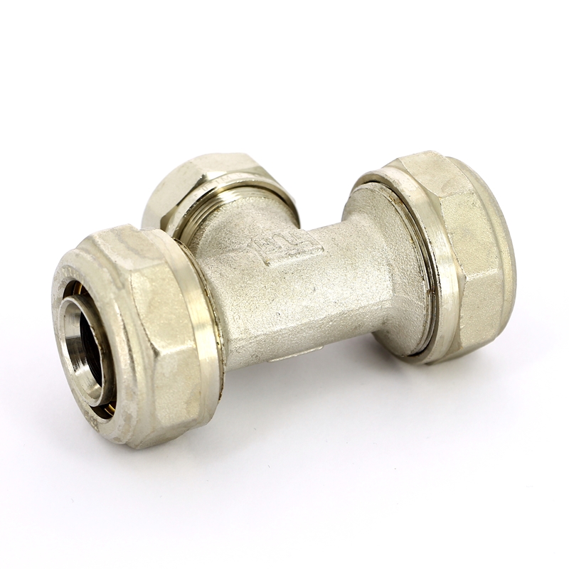 Тройник обжим никелированный TIEMME 32х26х32 1600082 - Вид №2