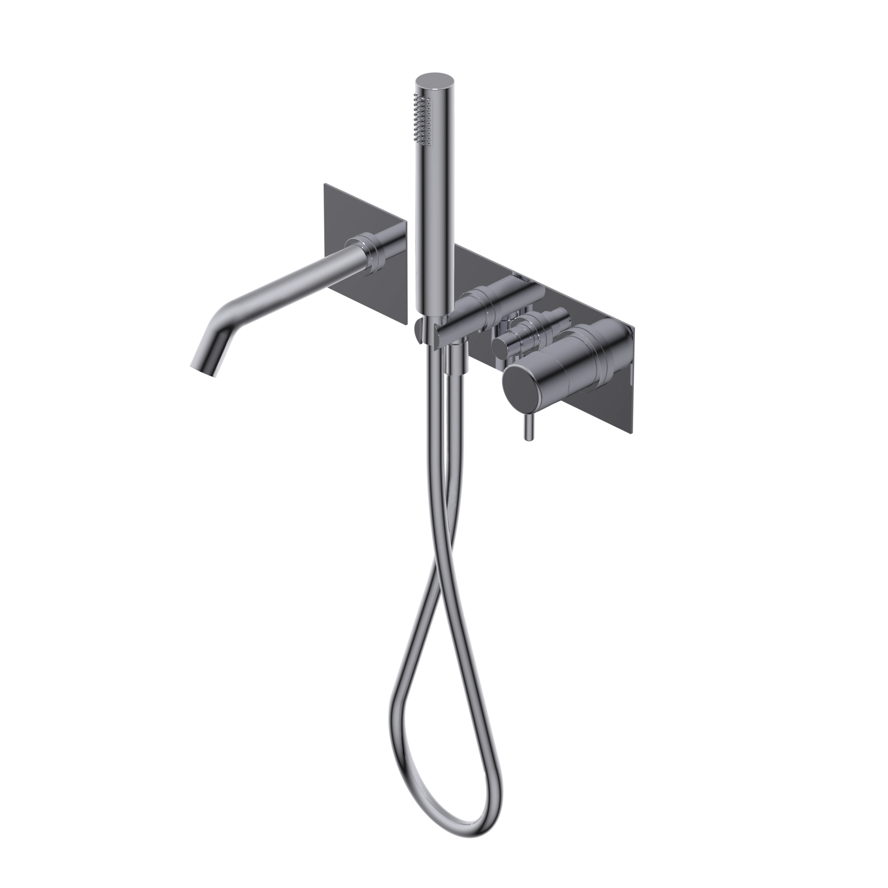 Q0BA6438 Смеситель для ванны, однорычажный, встроенный Ritmonio Reverso