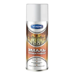 Эмаль аэрозольная термостойкая Vixen 500 мл цвет белый 82095464 STLM-2160102