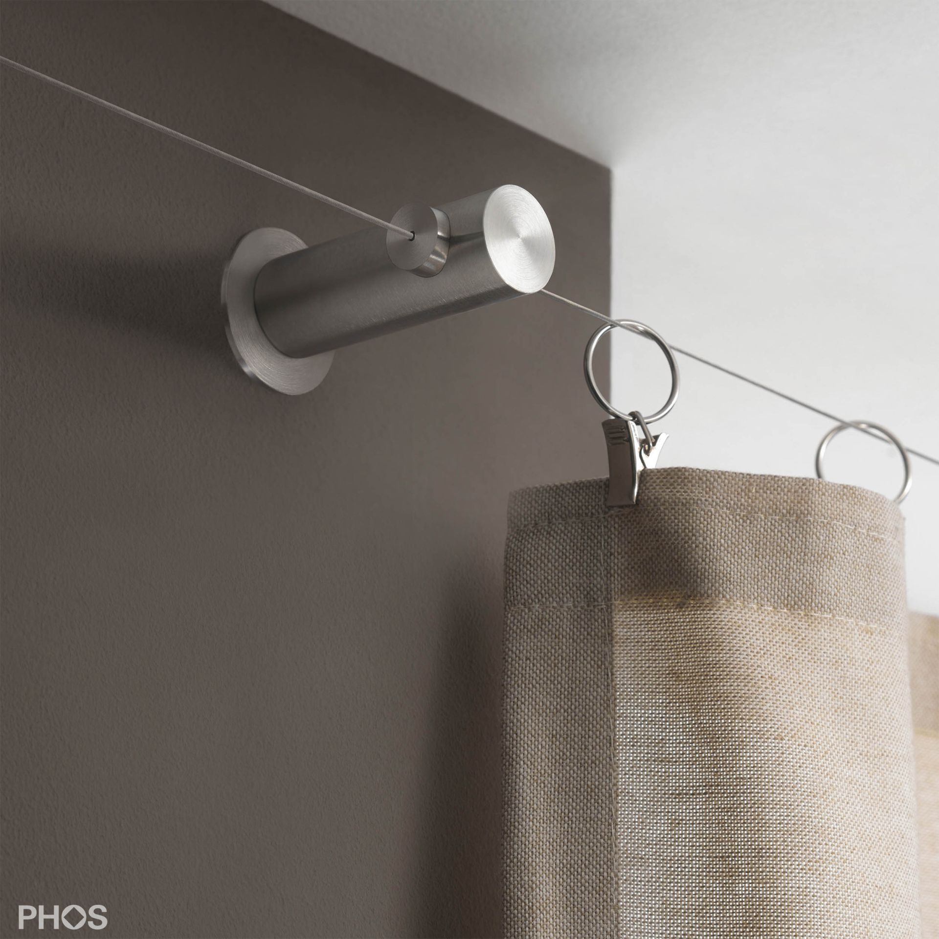 SPW20-55Set5 Гибкая система натяжения кабеля до 5 метров, расстояние до стены 4,4 см PHOS  - Вид №1