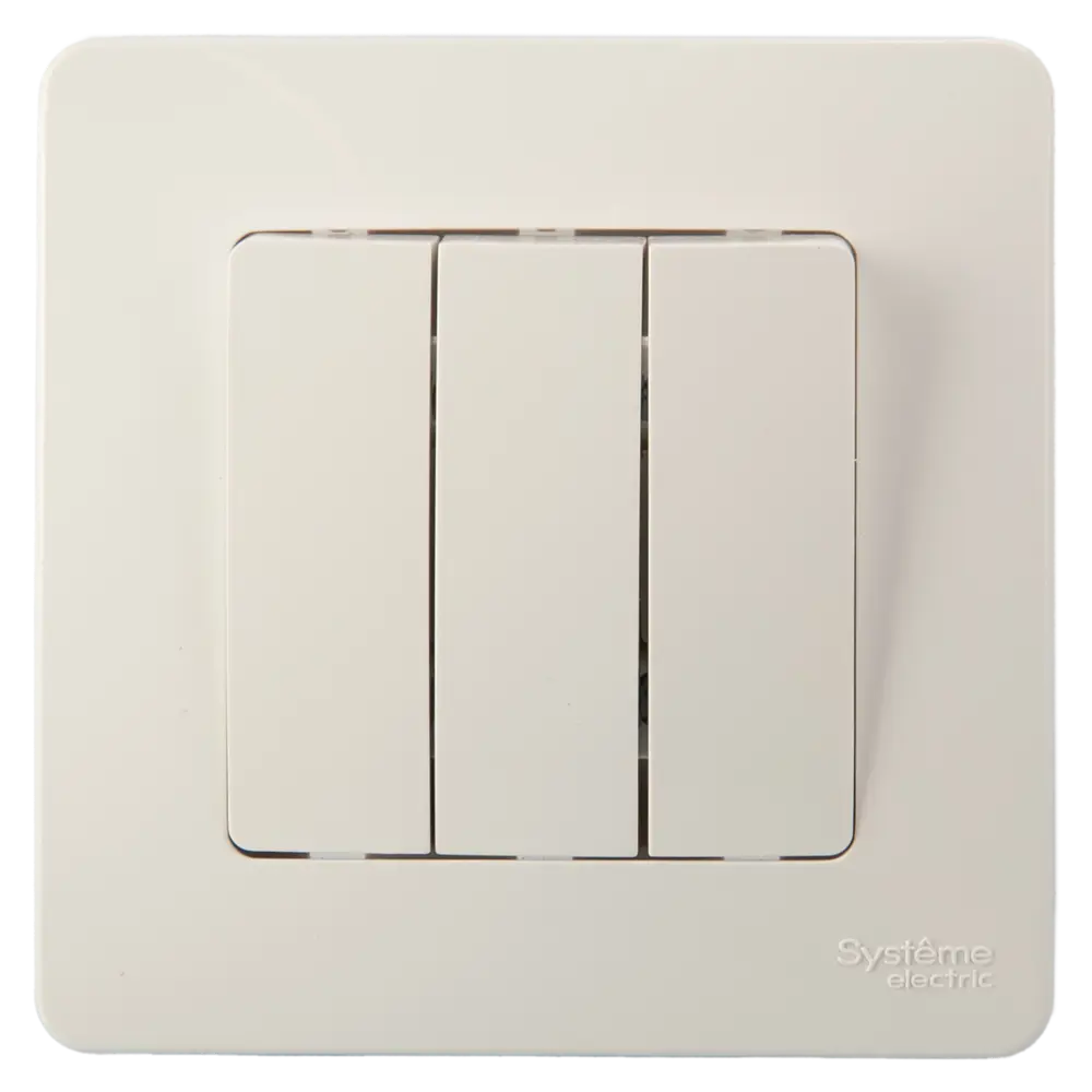 Выключатель SYSTEME ELECTRIC Blanca 3-клавишный белый глянцевый 86728926 STLM-1396926 - Вид №1