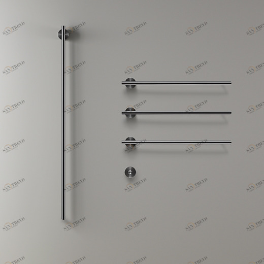 Электрический полотенцесушитель Л. 580 мм и L. 1,060 мм, кнопка питания включена  EQB54 CEADESIGN 