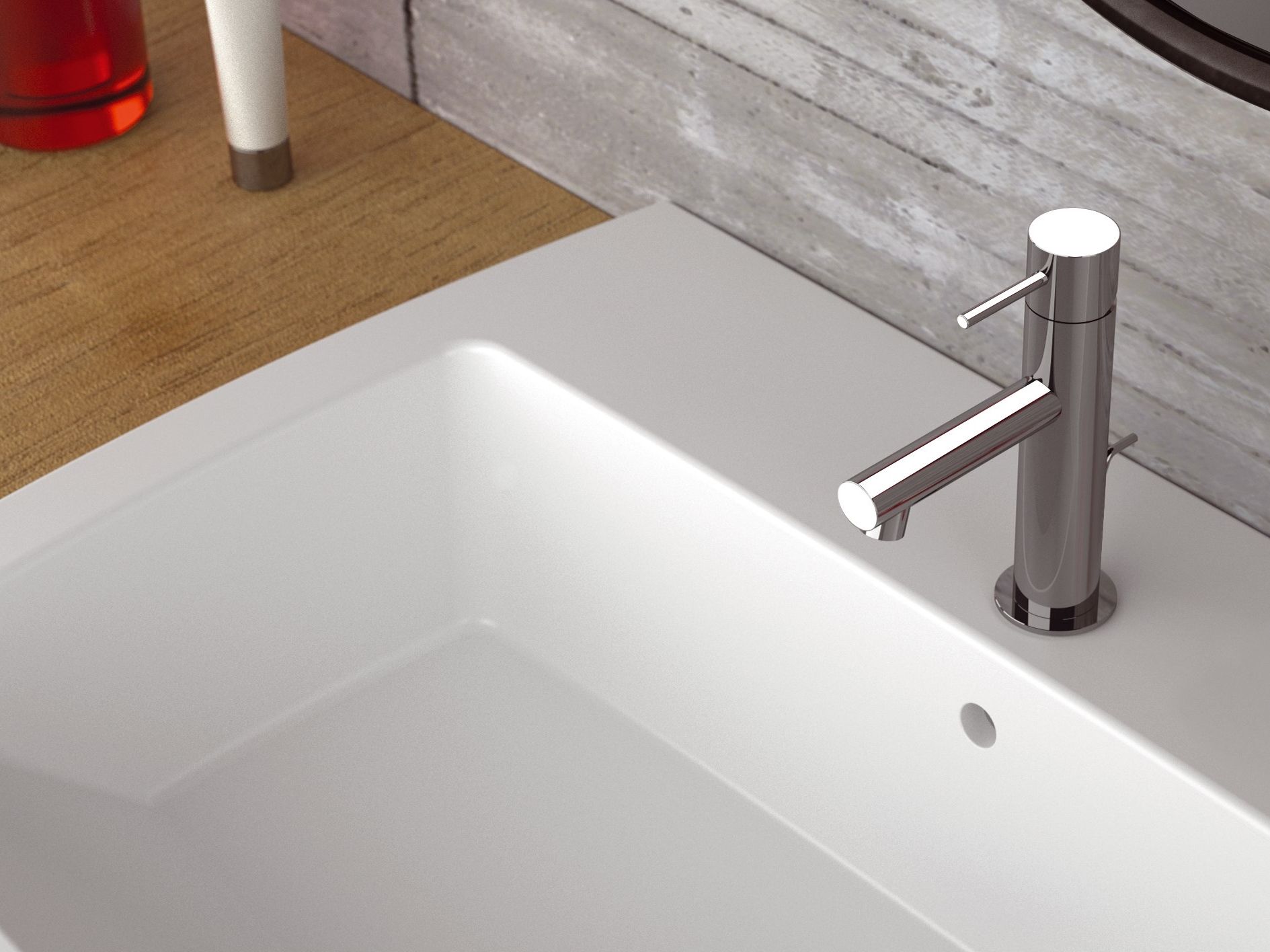 Латунный однорычажный смеситель для раковины Rubinetterie Mariani Ultraminimal ARCH-00042033 - Вид №2