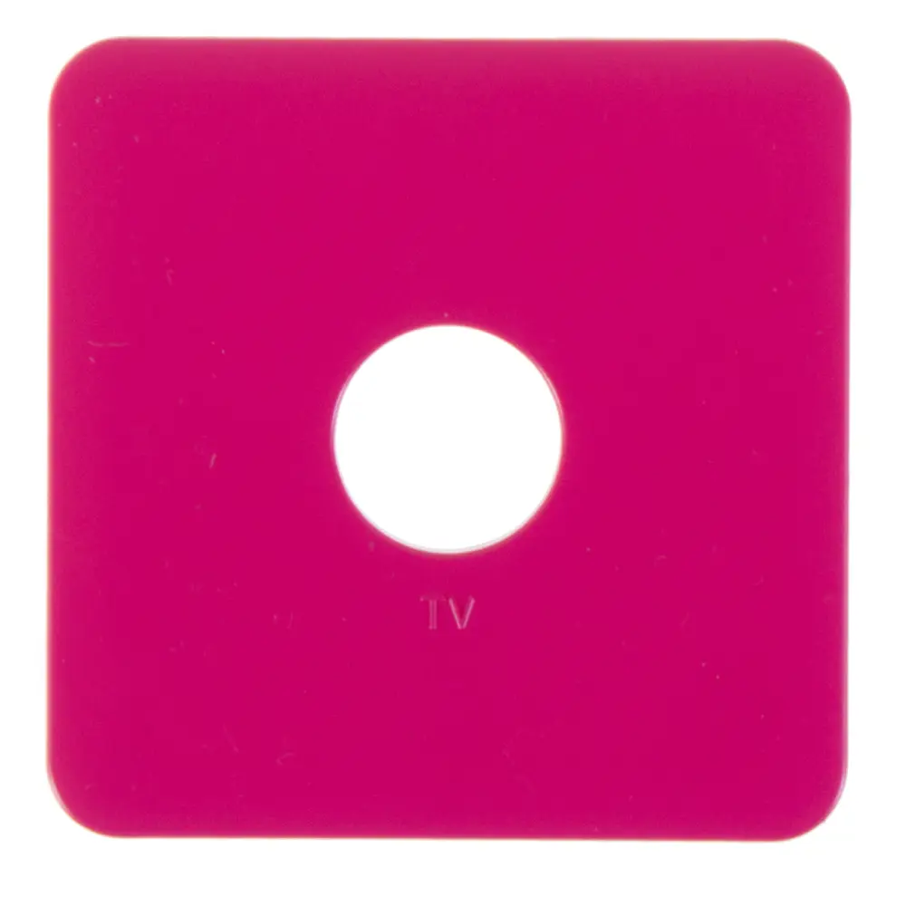 Накладка для ТВ-розетки Lexman Cosy, цвет фуксия STLM-2202186