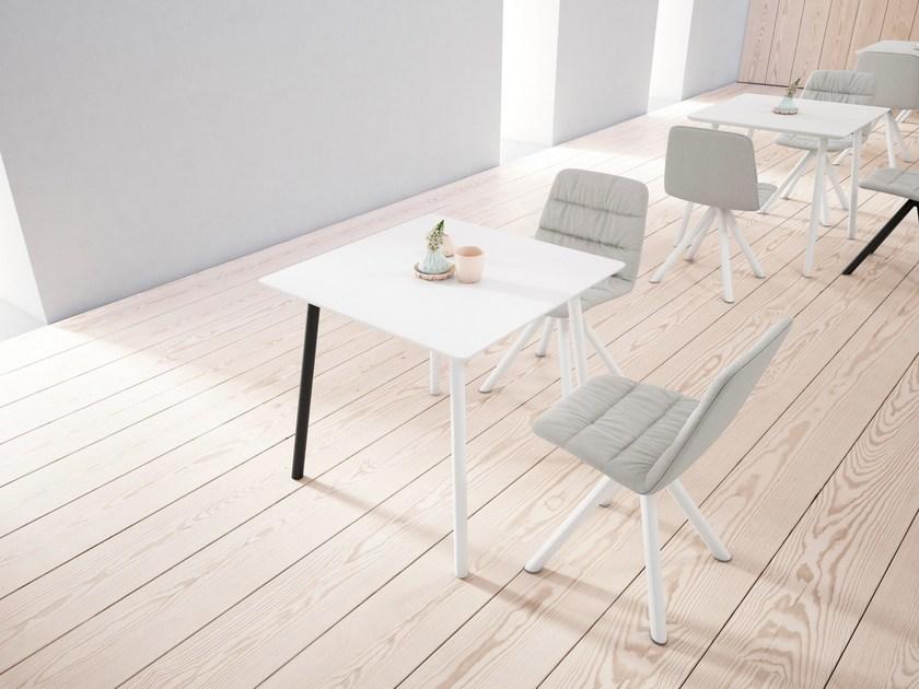 Viccarbe Квадратный стол в мдф Maarten Maa80_ - Вид №4