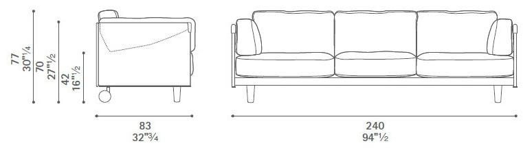 Poltrona Frau Диван на колесиках La collezione - divani e poltrone sun-id-1416121 - Вид №3