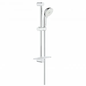 Душевой гарнитур GROHE New Tempesta Rustic 100 IV с полочкой, душевая штанга 600 мм, хром (26086001)