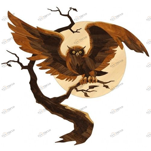 Художественный паркет Da Vinci Паркетный Декор 26-010 Орех Европейский (Грецкий) (Гладкая) 1600х1300 мм 26012010