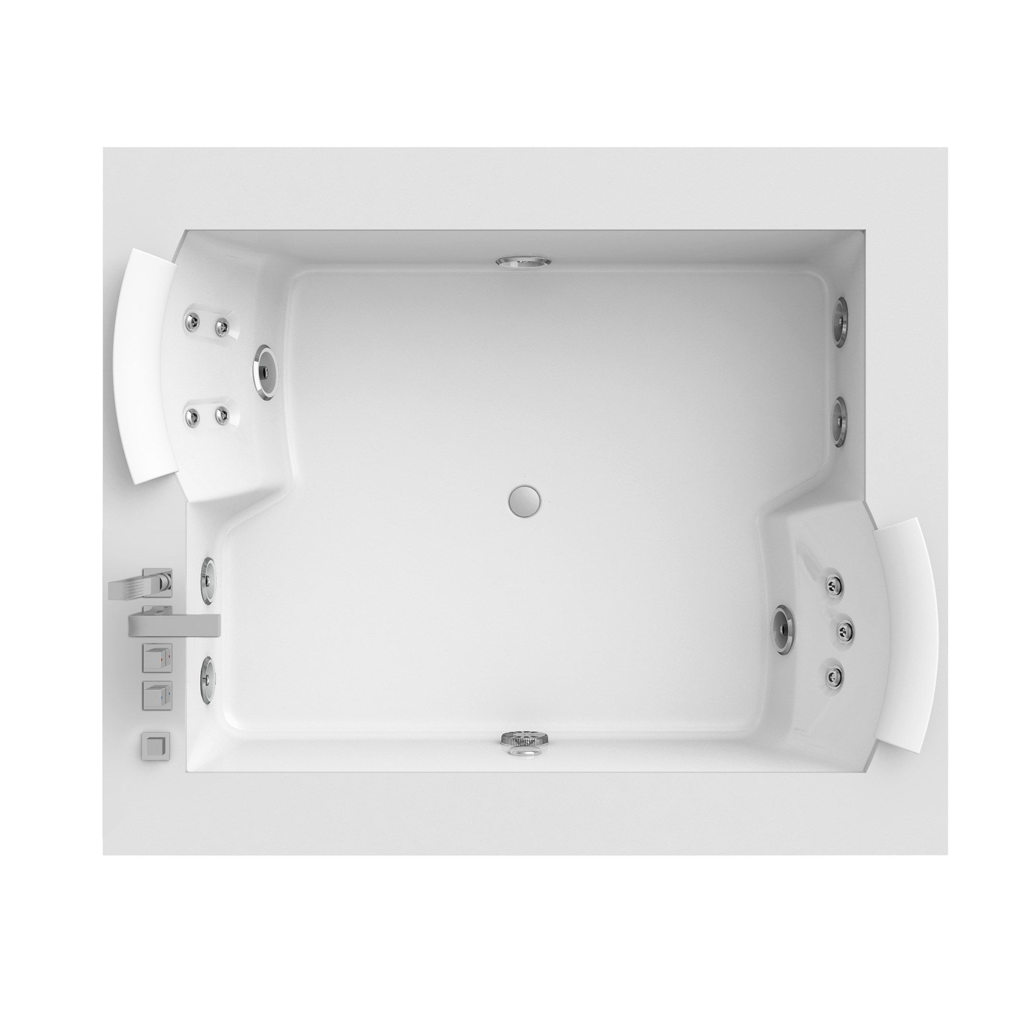 Встроенная ванна Corian® с гидромассажем Jacuzzi® ARCH-00023152 - Вид №3