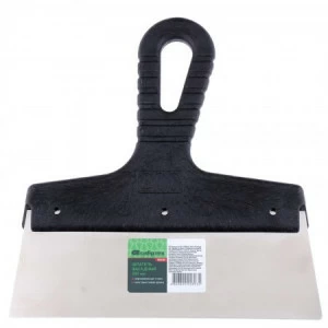 Шпатель фасадный из нержавеющей стали 200мм с пластмассовой ручкой СИБРТЕХ