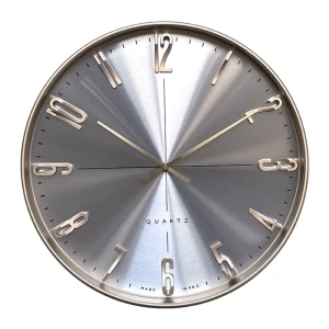 Настенные часы Dream River с 3D-эффектом, серебристые, Ø40 см 89395801