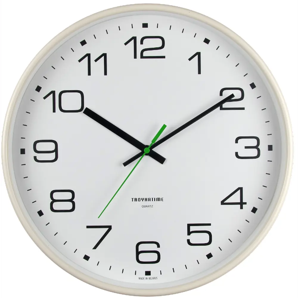 Часы настенные Troykatime Акцент круглые пластик цвет бежевый бесшумные ø30.5 см Неоклассика STLM-2126985