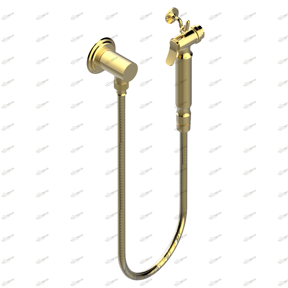 A8B-5840/7 Душ гигиенический: 1.25 м шланг, крючок, вывод для душа и лейка с клапаном (возможны только следующие покрытия A02, B01,C01, D03, E02, F01, G01,G02) Thg-paris Vogue аметист Золото A8B 5840/7 CAT.F
