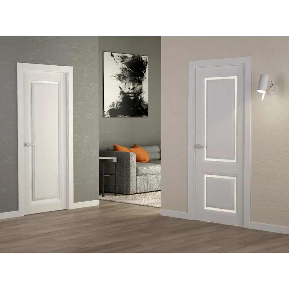 Дверь межкомнатная глухая Аурум 1 эмаль белый 2200x900 мм BELWOODDOORS STLM-2096695 - Вид №2