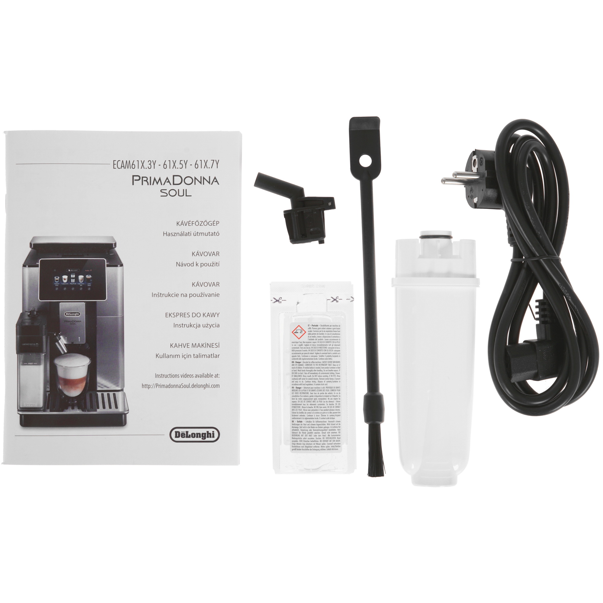 4900469 Кофемашина автоматическая DeLonghi ECAM 610.75.MB серебристый STDN-0098250 - Вид №7