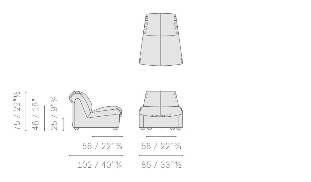 Кожаный модульный диван Poltrona Frau коллекция - диваны и кресла ARCH-00027966 - Вид №14
