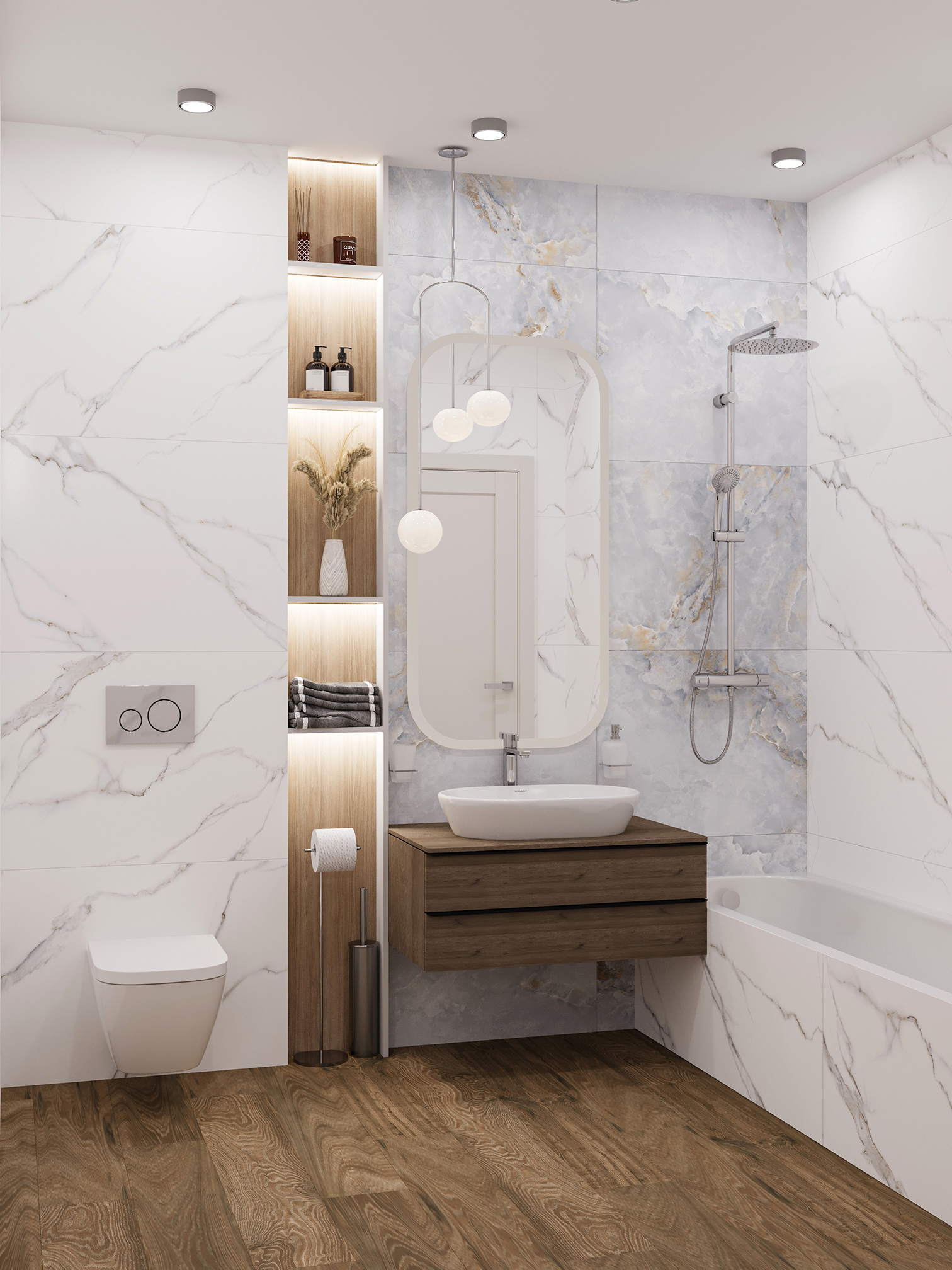 VELVET ADONIS SKY – Элегантность голубого оникса STP-ST668 INCOLOR - Вид №2