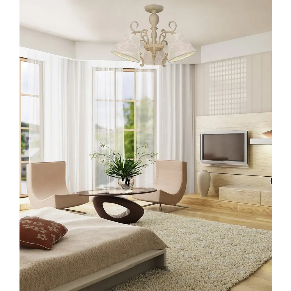 Люстра Limoges 3xЕ14x40 Вт LAMPLANDIA STLM-2145758 - Вид №7