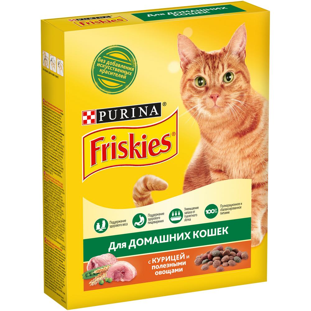 ПР0051845 Корм для кошек с курицей и полезными овощами, сух. 300 г Friskies  - Вид №1