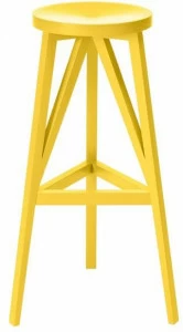 LOEHR Высокий деревянный табурет с подставкой для ног Faber