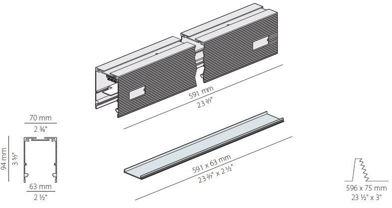PANZERI Линейный световой профиль из экструдированного алюминия Nolita Xg2038 - Вид №11