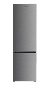 9197172 Холодильник с морозильником   Harper RH5559BB серебристый