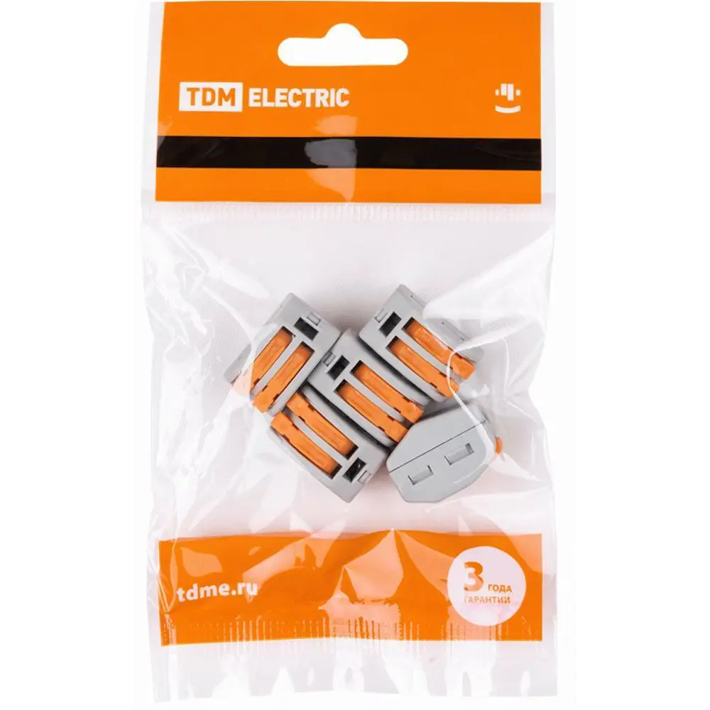 Клемма соединительная TDM Electric СК-412 2-проводная 2.5 мм 5 шт STLM-2083219 - Вид №1