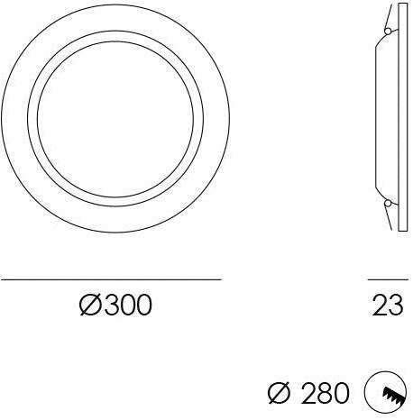 NEXO LUCE Круглый встраиваемый светодиодный точечный светильник Inlux recessed 5168 - Вид №1
