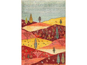 Прямоугольный шерстяной ковер