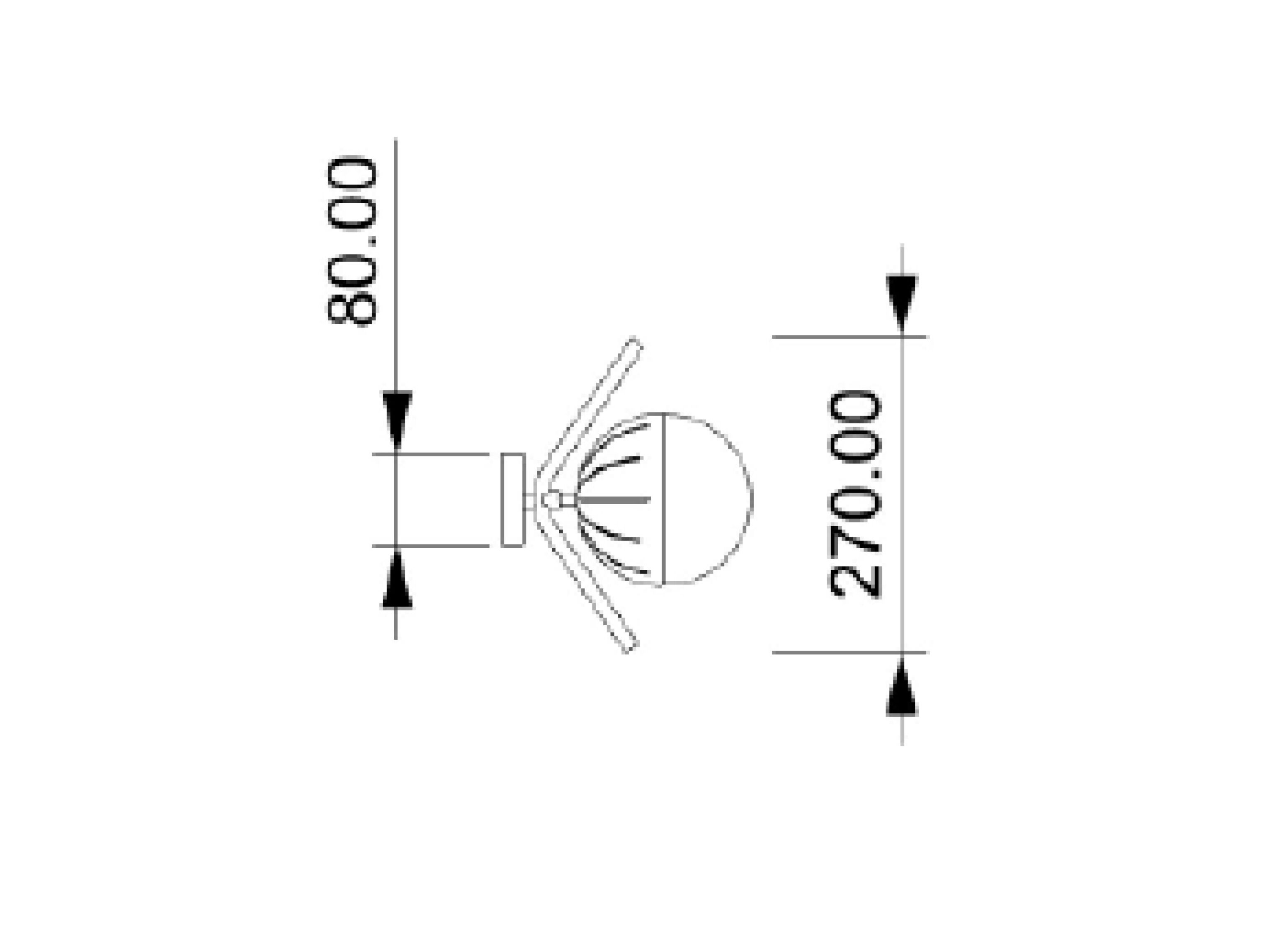 Светодиодный настенный светильник из металла и стекла Lampex Italiana Selene ARCH-00088332 - Вид №1