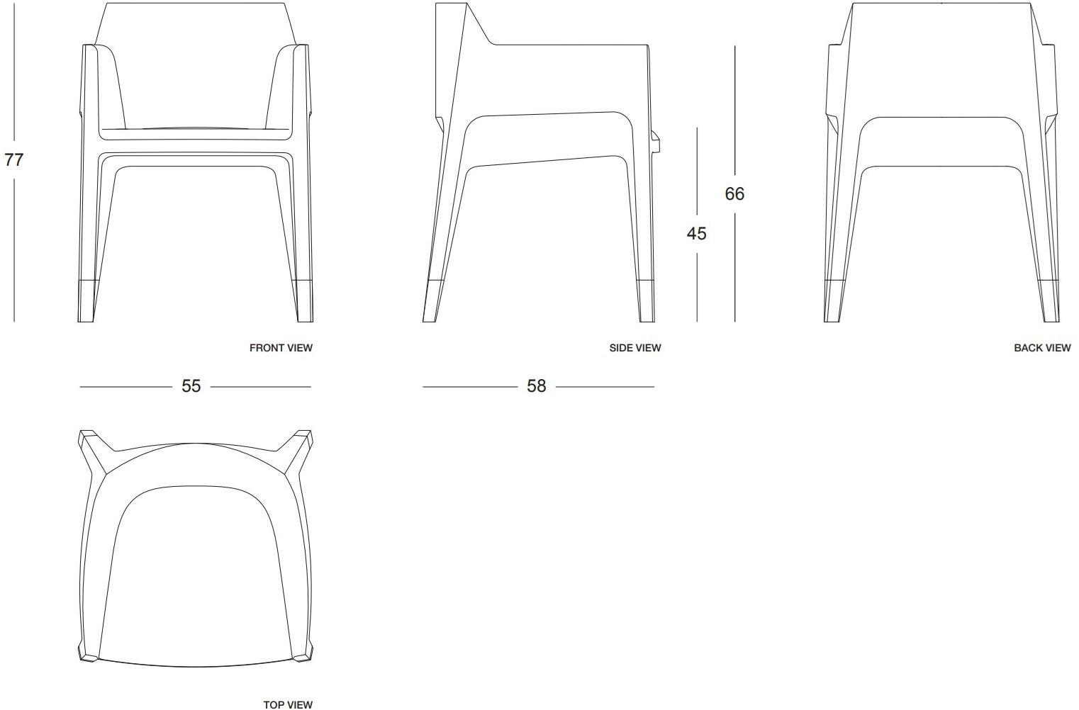 Plank Кожаное кресло с подлокотниками Mon ami 1900-12 - Вид №8