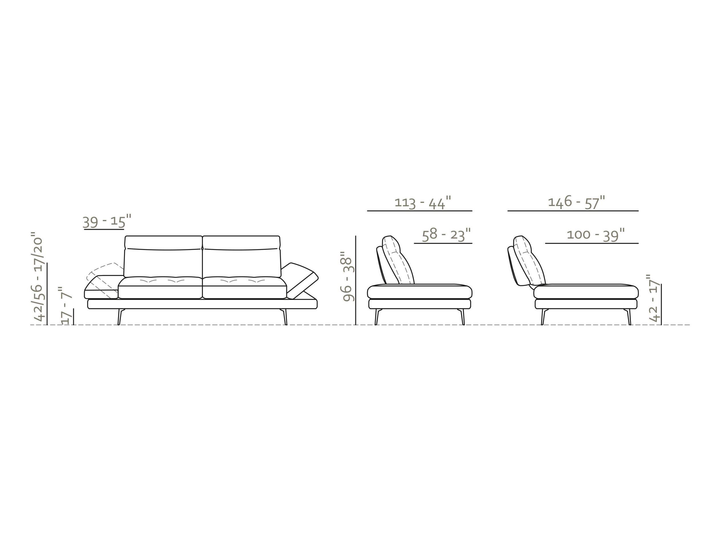 Модульный тканевый диван Max Divani ENEA ARCH-00101325 - Вид №5