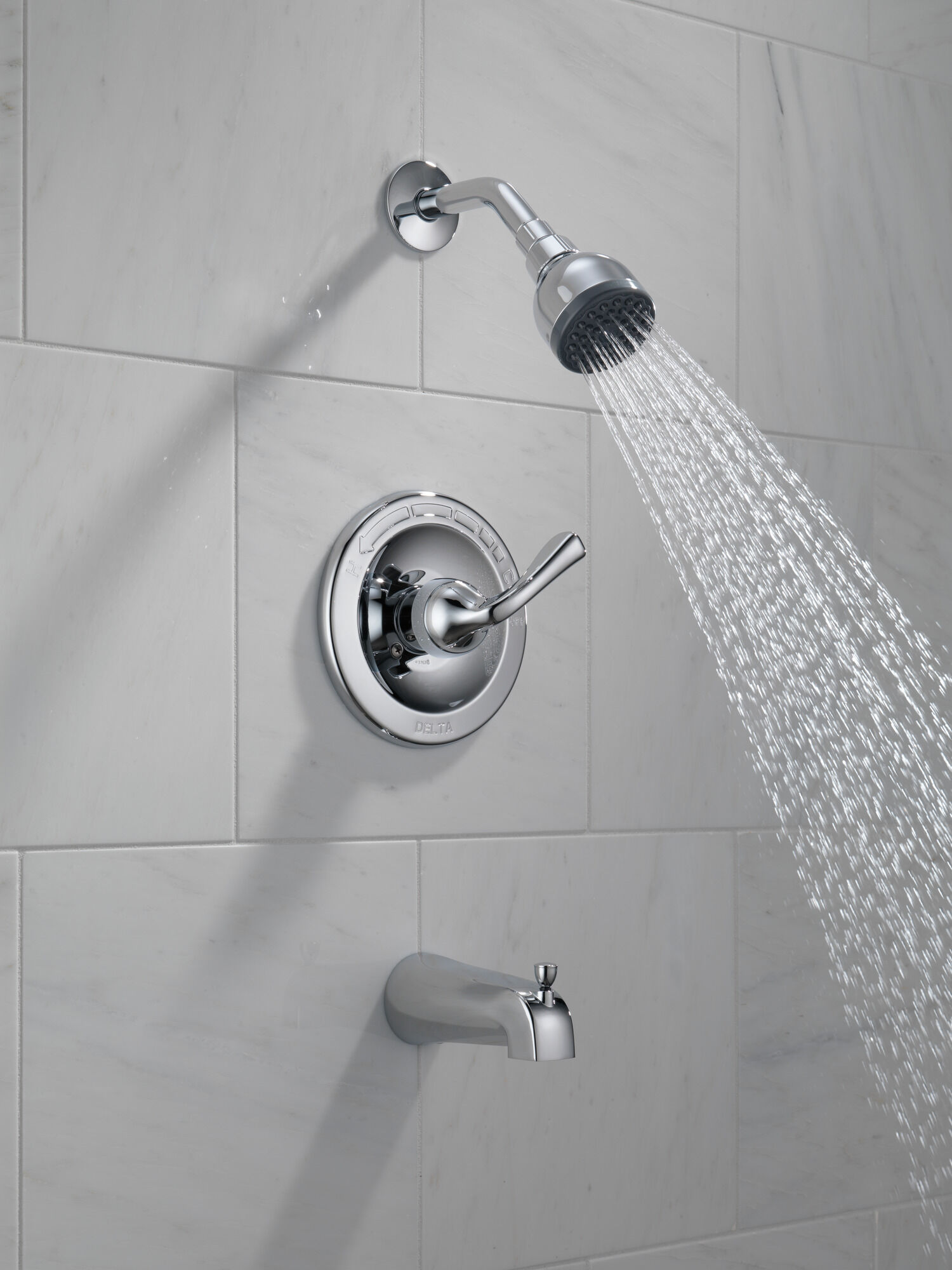 B114900C Ванна с одной ручкой и душ Delta Faucet DELTA Хром - Вид №3