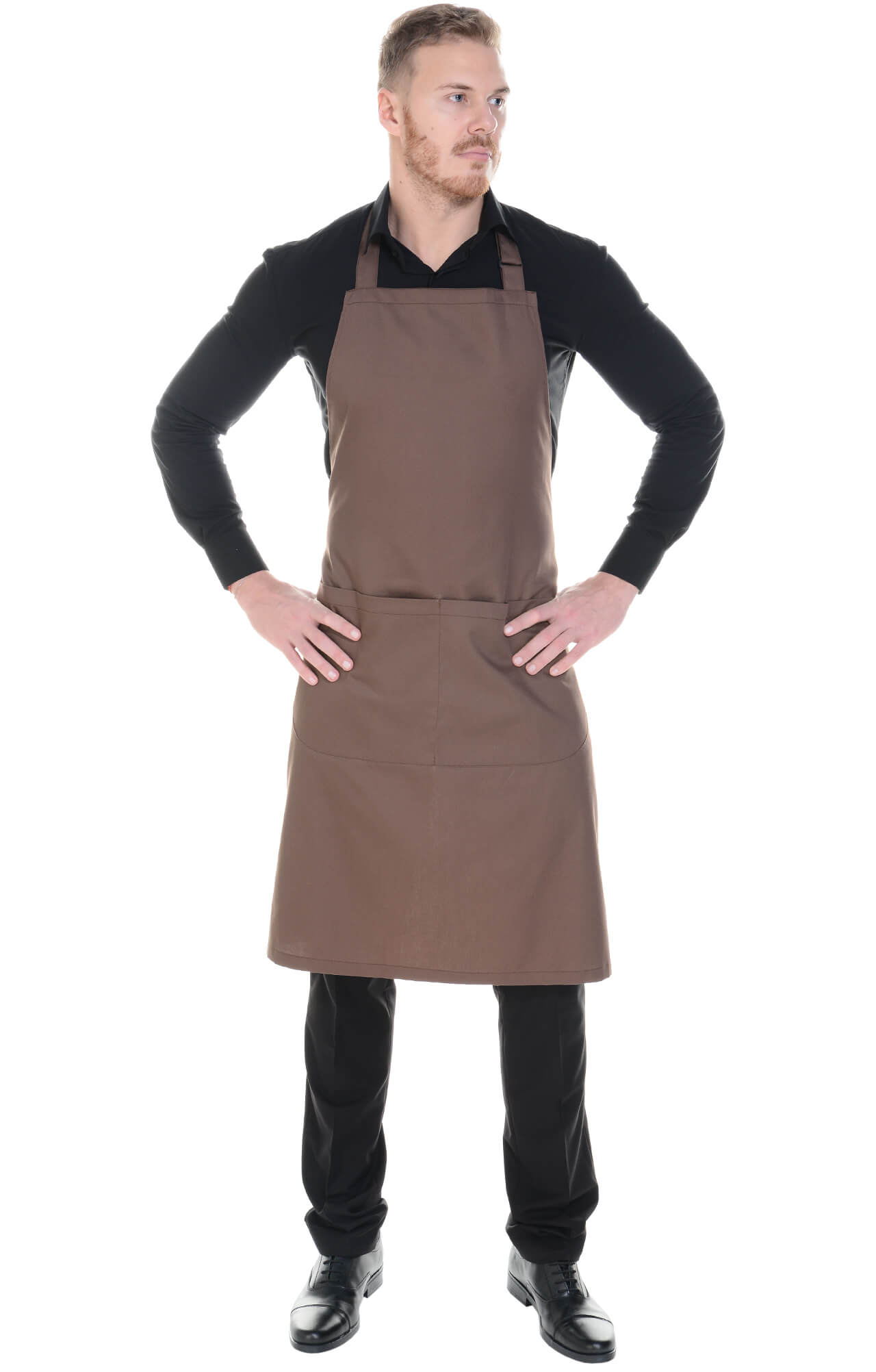 59842 Фартук  с нагрудником, цвет chocolate BARISTA  Одежда для официантов  размер  - Вид №8