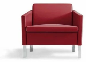 MASCAGNI Кожаное кресло с подлокотниками Lounge