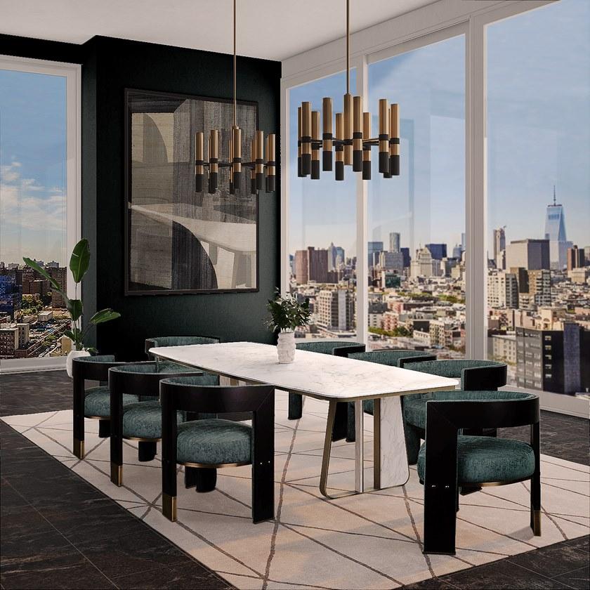 Porustudio Прямоугольный обеденный стол из каррарского мрамора sun-id-1508111 - Вид №2