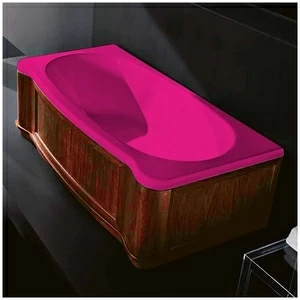 Ванна Gruppo treesse New Classic Young VTL-V6741-SX-WO-R розовая прямоугольная левая орех