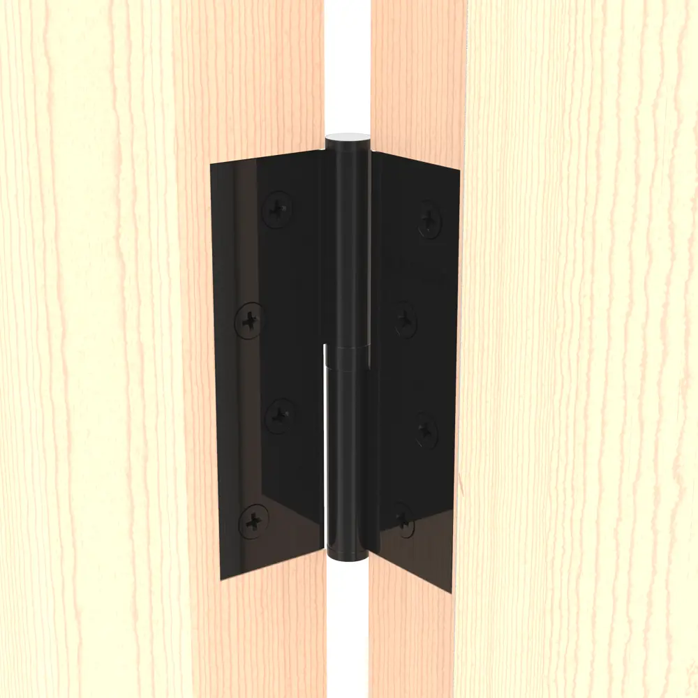 83863761 Петля дверная разъемная левая S100413-BN/BL, 100x75 мм сталь цвет чёрный STLM-0045139 Santreyd  - Вид №5