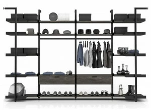 Huppé Модульная гардеробная из алюминия Gravity Config #7 - #8 - #9