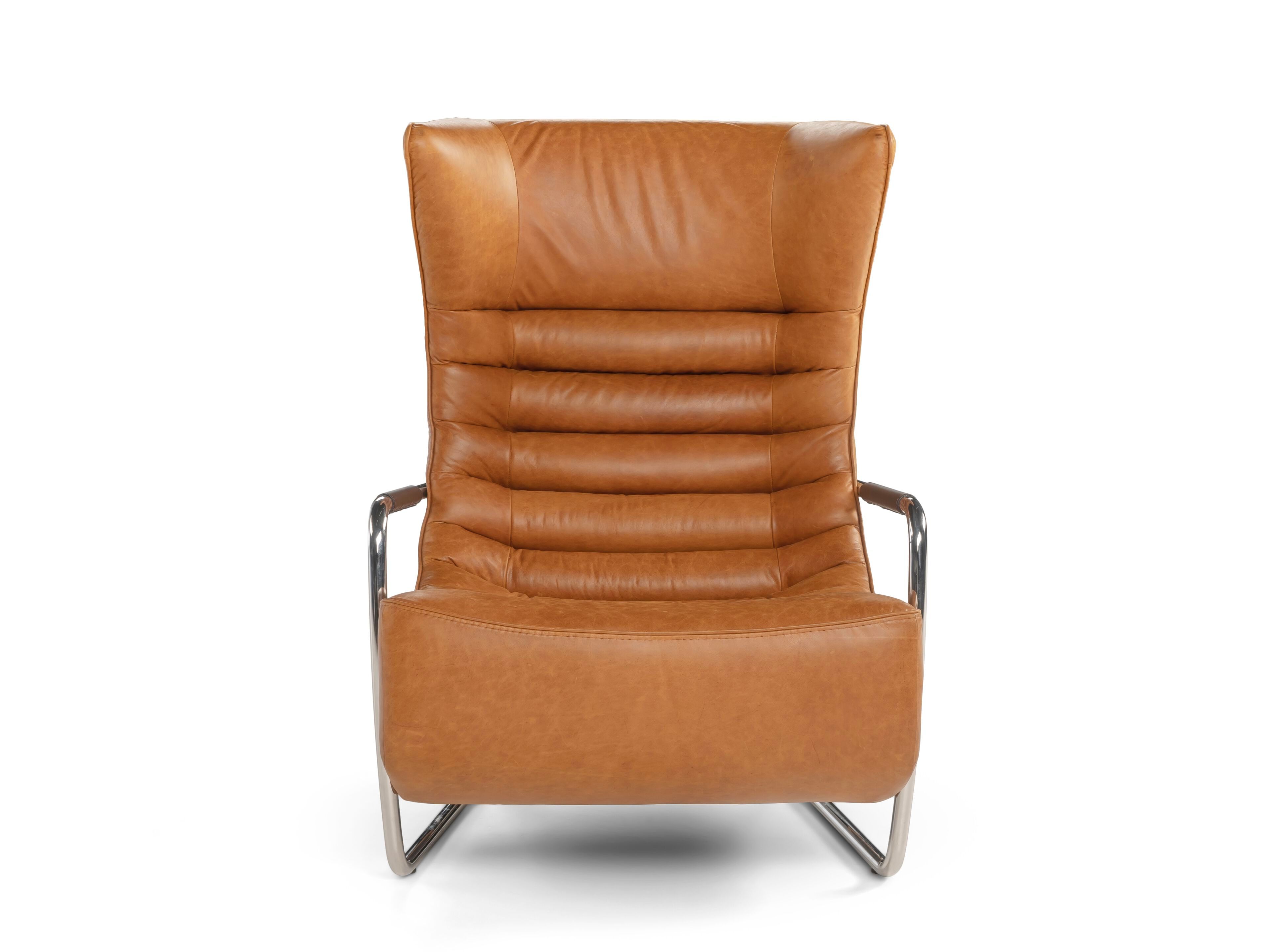 Кожаное кресло для саней с подлокотниками Calia Italia Superior ARCH-00133110