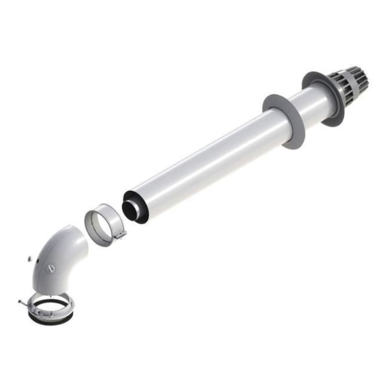 Горизонтальный коаксиальный дымоход De Dietrich 110/150мм 100011364