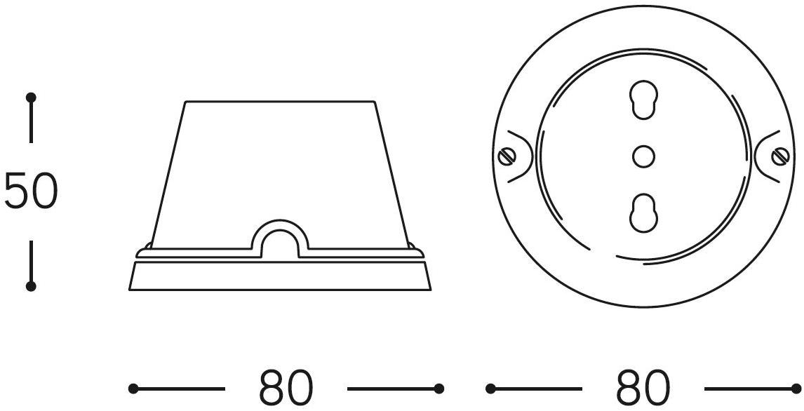 Aldo Bernardi Одиночная керамическая электрическая розетка Polluce sun-id-1502186 - Вид №2