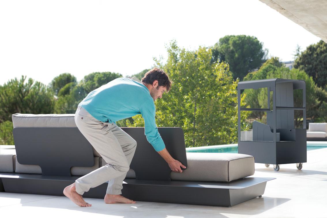 MNST1059 Тележка для спинок белая f8 Manutti Air - Вид №1