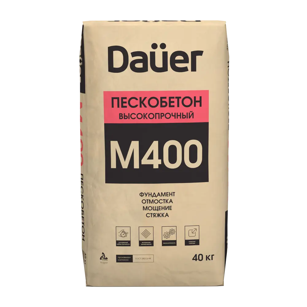 Пескобетон Dauer М400 40 кг STLM-2108318