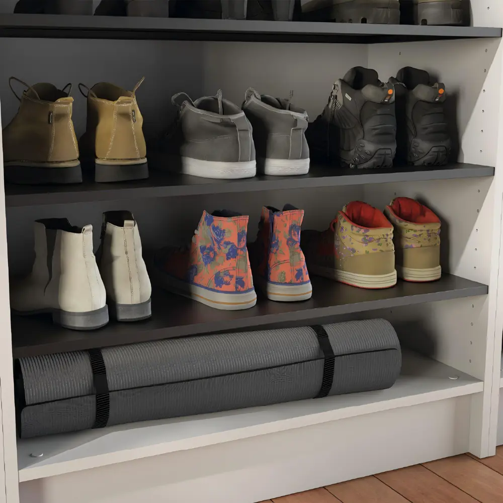 Полка для шкафа Лион 80x41.7 см KONSENSA МДФ цвет черный STLM-2095151