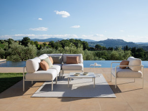 Акриловая ткань угловой садовый стул