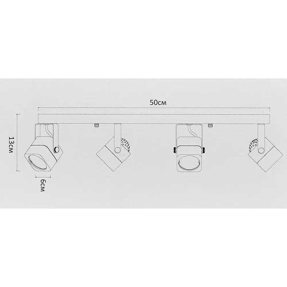 Arte Lamp Misam - поворотный спот на 4 лампы GU10, черный 82556071 STLM-0029771 - Вид №9